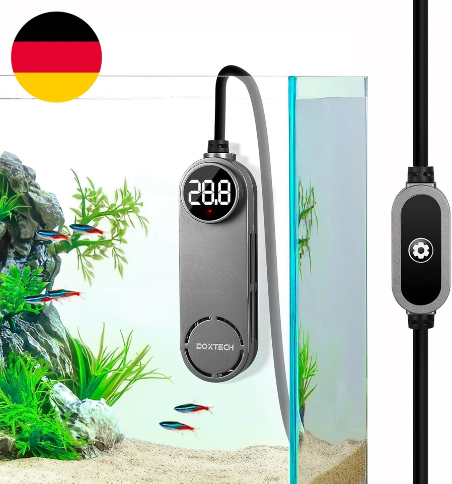Boxtech Aquarium Heizung,Klein Tauchheizung Einstellbare Mit Übertemperaturschut