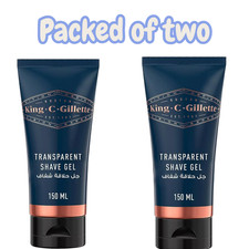 2 x King C. Gillette Shaving Gel 150ml Cooling Sensation 49.00 per litre