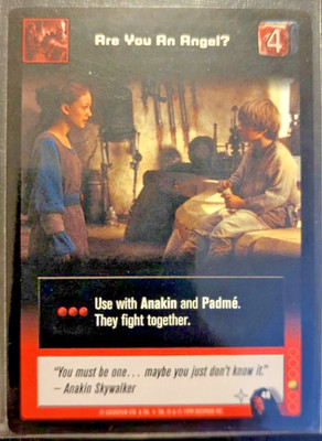 1999 Star Wars Young Jedi The Menace of Darth Maul #48 Are You Angel? Unplayed