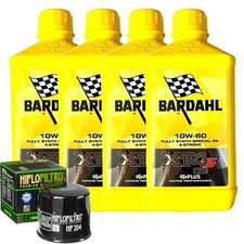 Kit Tagliando Olio Bardahl XT4S 10W60 Per Kawasaki ZX636 ZX6-R Ninja 2005>2006