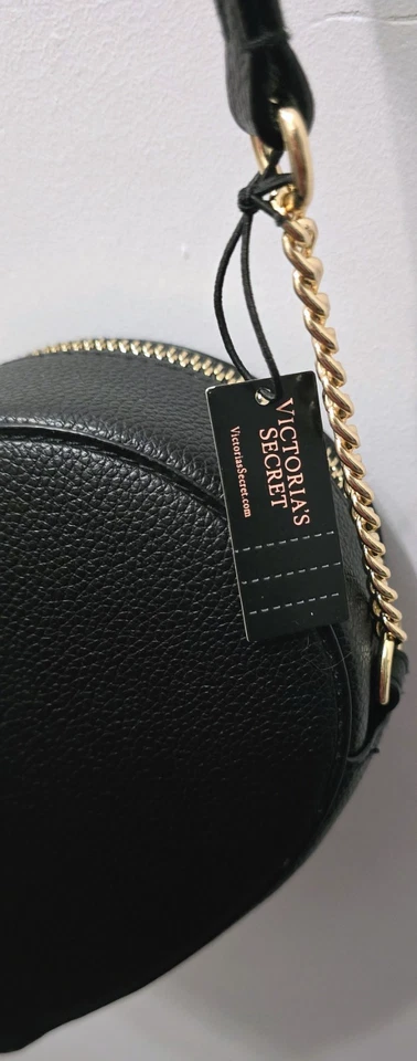 🖤 Bolso Bandolera Victoria's Secret Negro en Forma de Corazón Herrajes Dorados💛 Nuevo con Etiquetas Foto 2 de 4