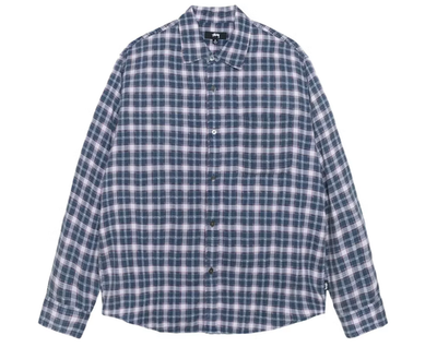 Stussy Matthew Plaid Shirt Navy XL | eBay