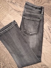 Liverpool Los Angeles The Crop Flare Gray Denim Jeans Size 25/0
