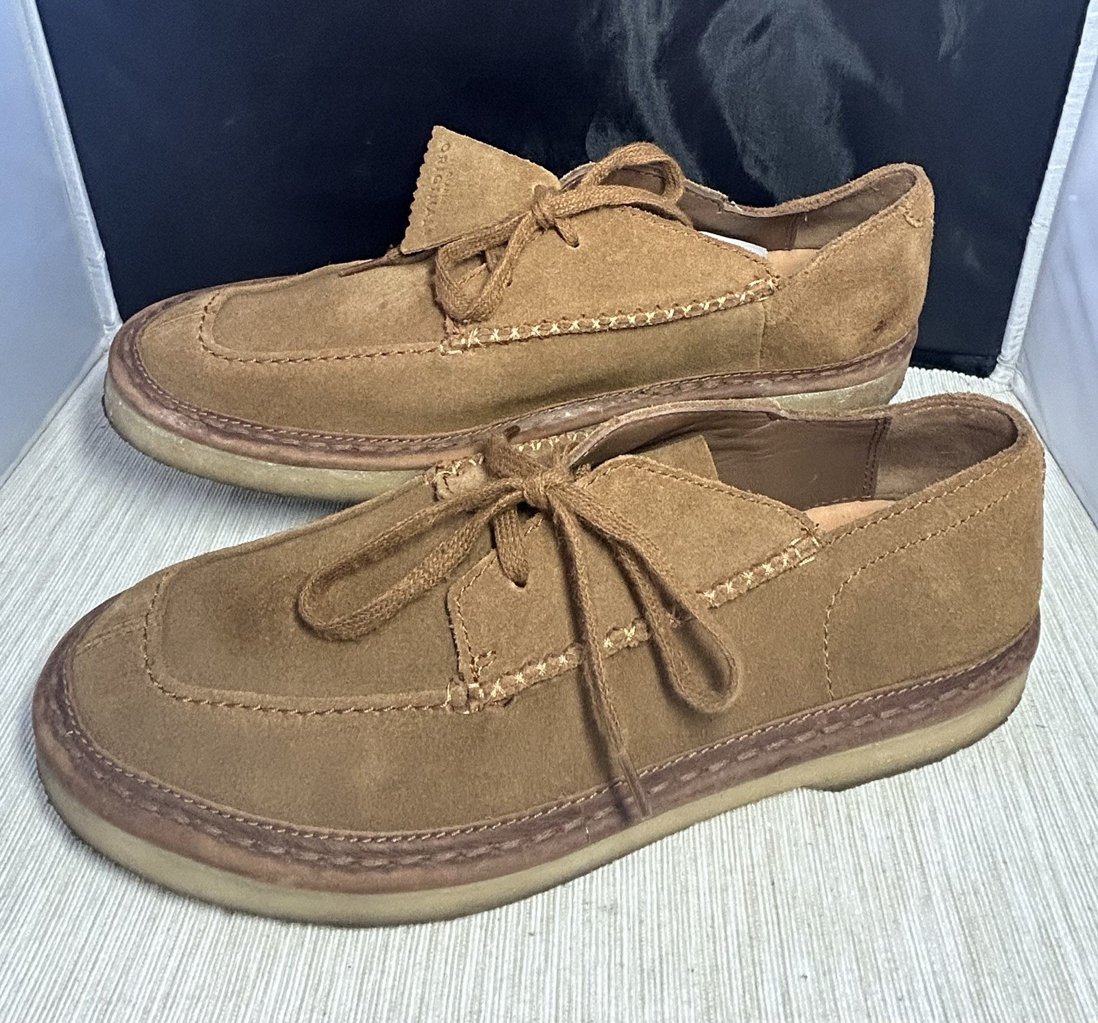 SAOLA Suola uomo Clarks Originals Charles F Stead pelle scamosciata marrone gomma UK7 5 G EU41 5