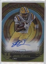 2022-23 Bowman Inception University Gold Foil V2 21/50 John Emery Jr Auto 1t6s