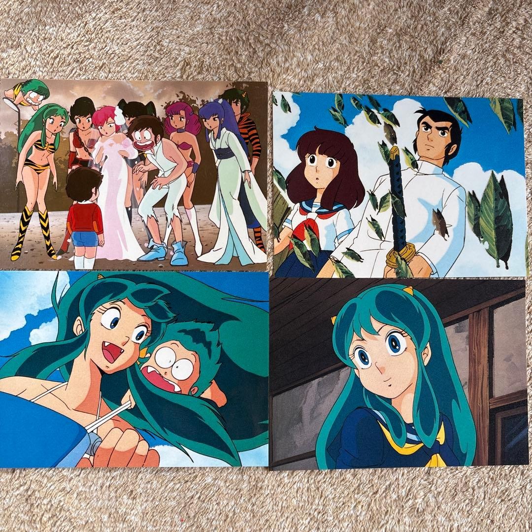Urusei Yatsura Postcard 4 pieces