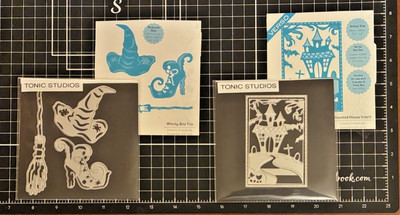 Tonic Studios HAUNTED HOUSE INSERT or WITCHY BITS TRIO Metal Die Halloween
