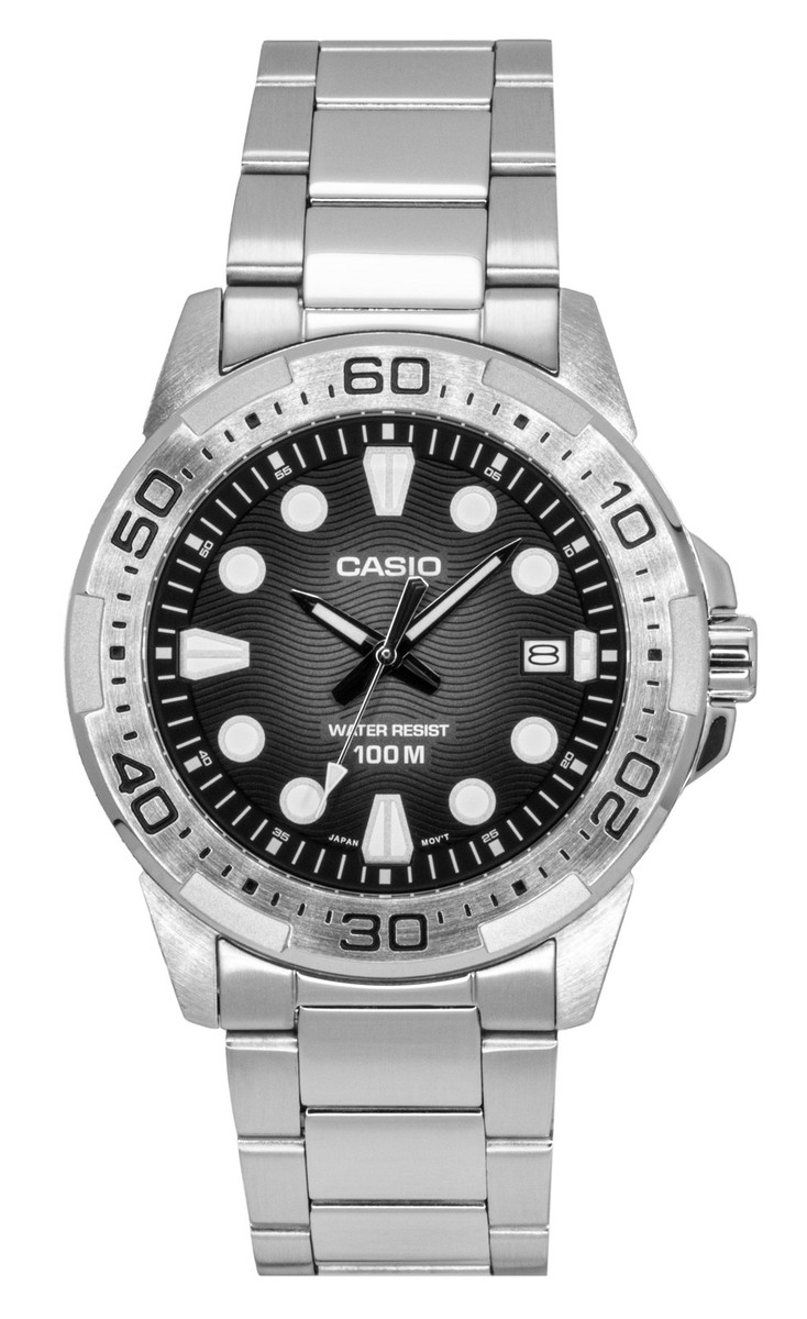 CASIO Steel Diver Style MTD-140D-1AV Silver Men's Watch for sale