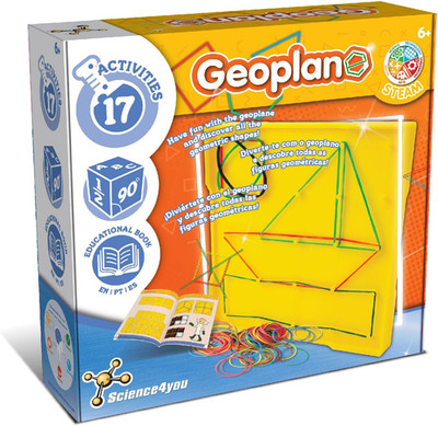 Science4you Geoplane Set für Kinder ab 6+ Jahren - Lernspielzeug mit 17 Aktivitä