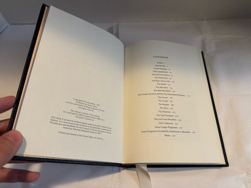 EASTON PRESS Plays and Fragments Menander Leather Collectors Edition SEHR GUT - Bild 6 von 7