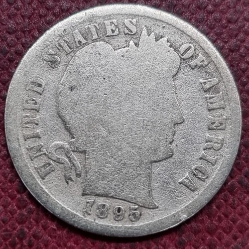 1895 P Barber Dime 10c Circulated Philadelphia  #100160