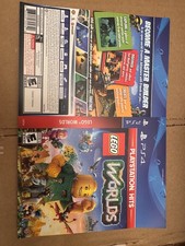 LEGO Worlds Box Art Insert PS4 PlayStation 4 Original PlayStation Hits