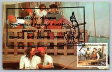 #2622 Columbus 1st Voyage Sighting Land Maxi Card w/Pictorial Cancel