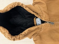Carhartt Toddler Size 2T Brown Canvas Hooded Full Zip Jacket