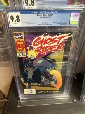 Ghost Rider v2 #1 (1990 Marvel) CGC 9.8 🔑 1st Danny Ketch as Ghost Rider