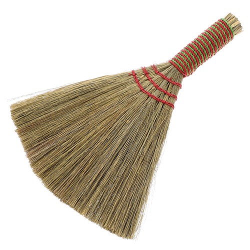 Small Whisk Broom Hand Woven Whisk Broom Desktop Broomstick Dustpan Brush - Picture 4 of 12