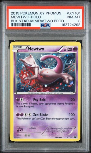 Mewtwo graded PSA 8 for sale on eBay