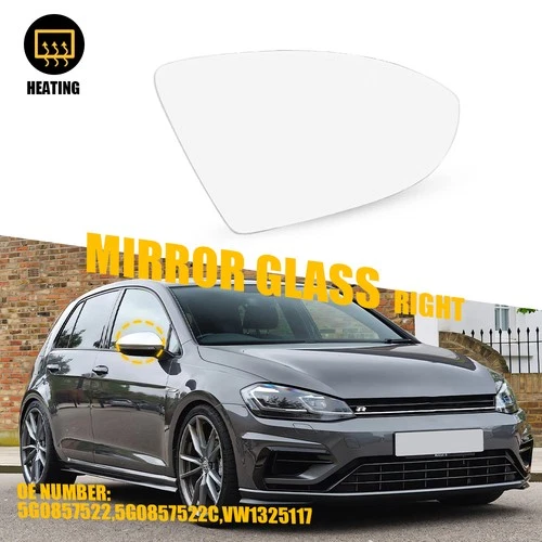 For Volkswagen Jetta 2019-2021 & Golf MK7 GTI Passenger Side Heated Mirror Glass