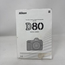 NIKON D80 INSTRUCTION MANUAL USER GUIDE ORIGINAL US ENGLISH