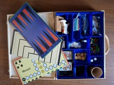 Vedes Spielkoffer Holz Unbenutzt mit Vielen Spielen Top Zustand