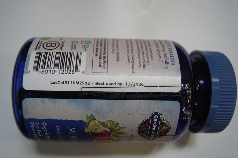 Garden of Life Mykind Organics Para hombres 40+ Gomoso Multi Berry 120 piezas Exp 11/26 Foto 2 de 3