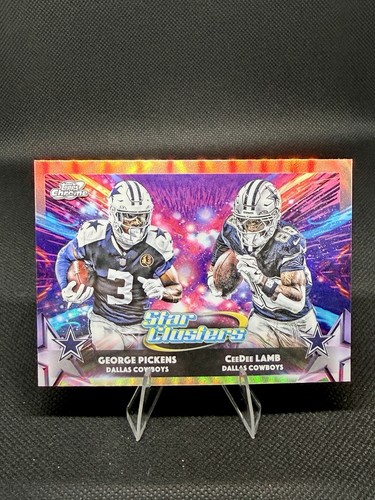 2025 Topps Chrome Cosmic George Pickens CeeDee Lamb Star Clusters Cowboys #sc-8