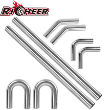 8pc 2inch Od Diy Custom Exhaust Tubing Mandrel Pipe T304 Steel Universal Kit 8pc 2inch Od Diy Custom Exhaust Tubing Mandrel Pipe T304 Steel Universal Kit