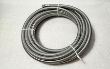 25 ft Stainless Steel Braided Ice Maker Hose Water Line 1/4" Refrigerator New.