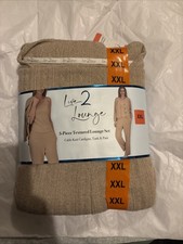 NWT Live 2 Lounge Women's 3-Piece Cable Knit Textured Lounge Set, Tan, Size: 2XL