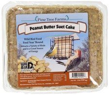 Pine Tree 1421 Peanut Butter Wild Bird Suet Cake, 3 Pound Pack of 1 , 1