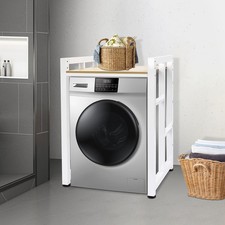Adjustable Washer and Dryer Storage Shelf Organizer Rack Washer and Dryer Rack