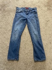 Guess Lincoln Slim Straight Jeans Mens 32x31 Blue Med Wash Stretch Denim Pockets