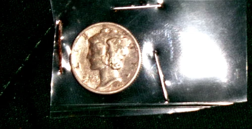 1931-D  SILVER MERCURY DIME - GRADES "VERY GOOD"
