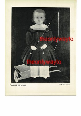 JUNGE MIT SPIELZEUGWAGEN / GESPRÄCHSSTÜCK auf Rückseite, Kunstbuchillustration, 1942