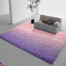 DweIke 4x6 Feet Luxury Fluffy Shaggy Kids Rug - Plush Non-Slip, Washable Carpet