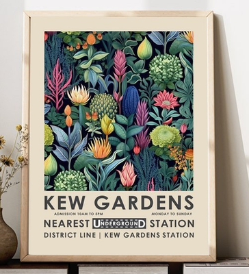 #ad #ad William Morris Kew Gardens Wall Art Vintage Botanical Poster Floral London Decor $20.99
