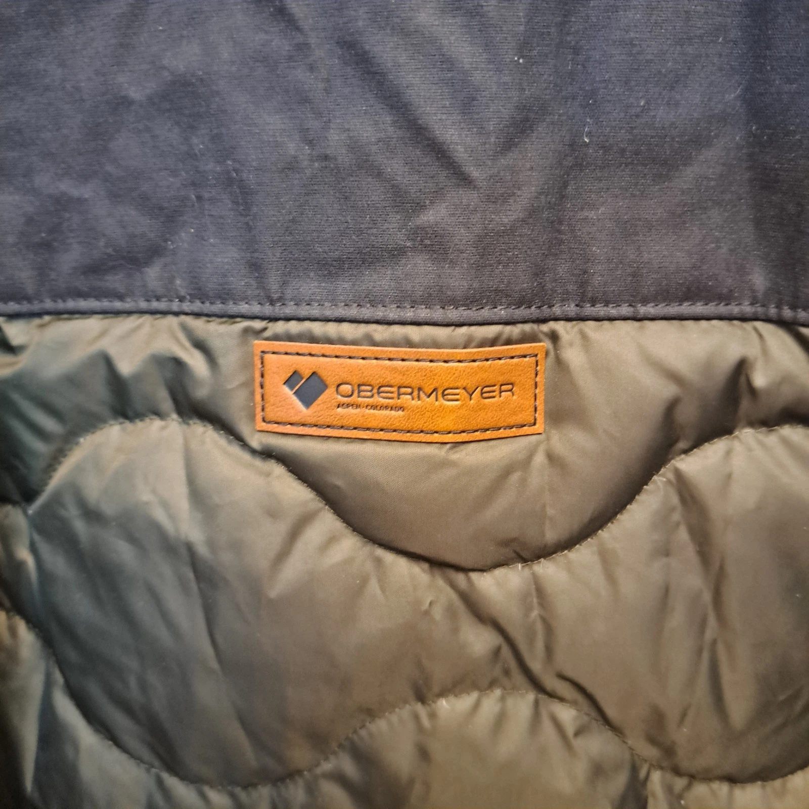 OBERMEYER Sage Green KADEN Quilted Duck Down Jacket Sz XXL 2XL - product detail image 3