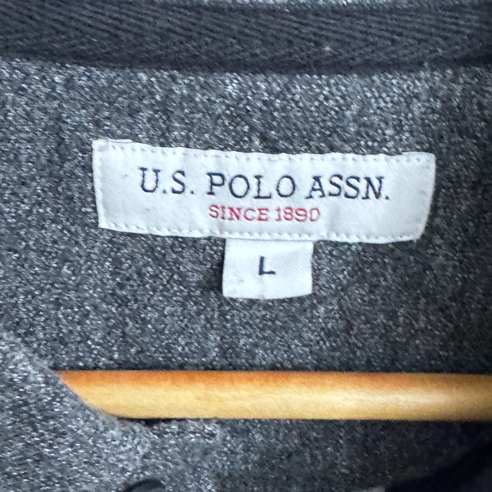 U.S. Polo Assn. Men’s Colorblock Polo Shirt - Gray/White/Black - Size Large image 5