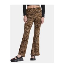 No Boundaries Women's Juniors Ribbed Flare Lettuce Hem Pants, Size XS 0-2 NWT