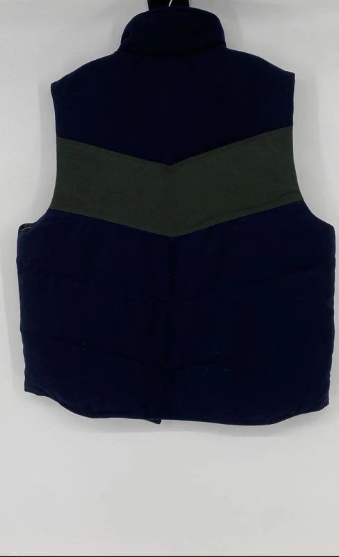 Rocawear Mens Navy Pockets Snap Front Sleeveless Puffer Vest Size 2XL - Image 2 of 4