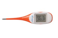 Rapid Response Digital Thermometer with Fever Alert, Orange