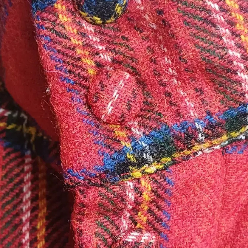 Red Check Pattern Padded Jacket Size 100 Trendy O… - image 3