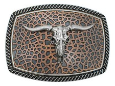 Mexican Bull Toro Rodeo Western Cowboy Belt Buckle Hebilla Vaquera Made Mexico