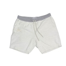 Old Navy Jogger Men Shorts White Grey Size Large Woven Drawstring Athletic