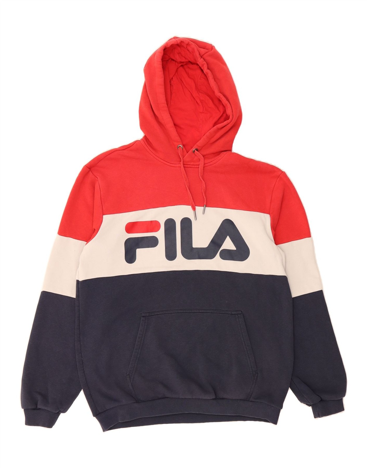 FILA Maglione Uomo Grafico con Cappuccio Grande Multicolore Colourblock Cotone AV02