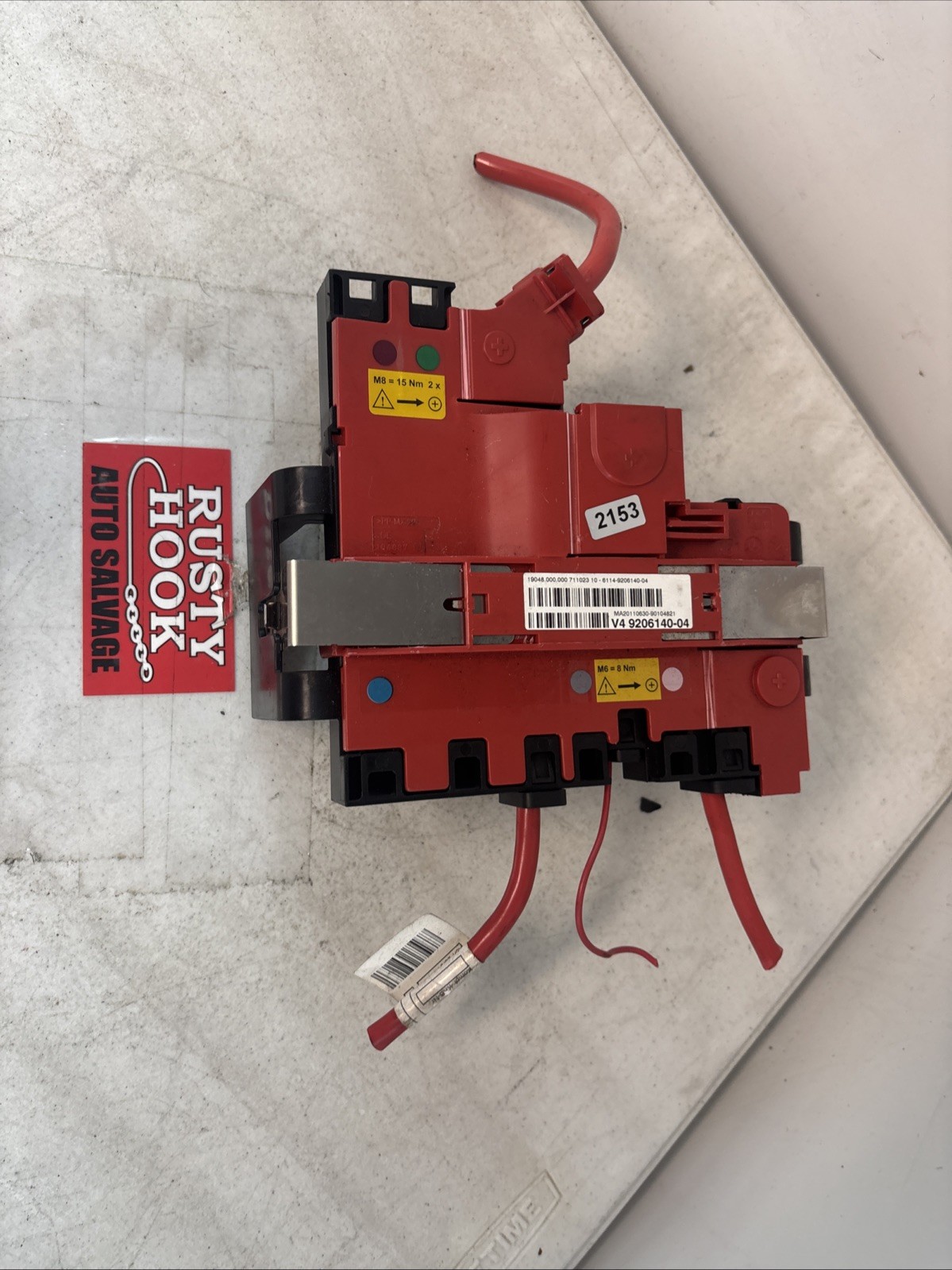 2011 BMW X3 REAR POSITIVE BATTERY POWER DISTRIBUTION JUNCTION 9206140