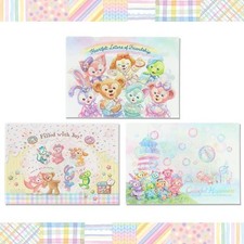 Tokyo DisneySea 20th Duffy  Friends Clear Holder Set Heartfelt Letter Japan
