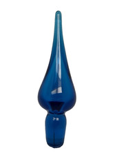 Blenko Glass Teardrop Stopper - Turquoise