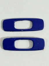 OAKLEY FUEL CELL SUNGLASSES REPLACEMENT SET OF 2 BLUE ICON SIDE LOGOS TEMPLES