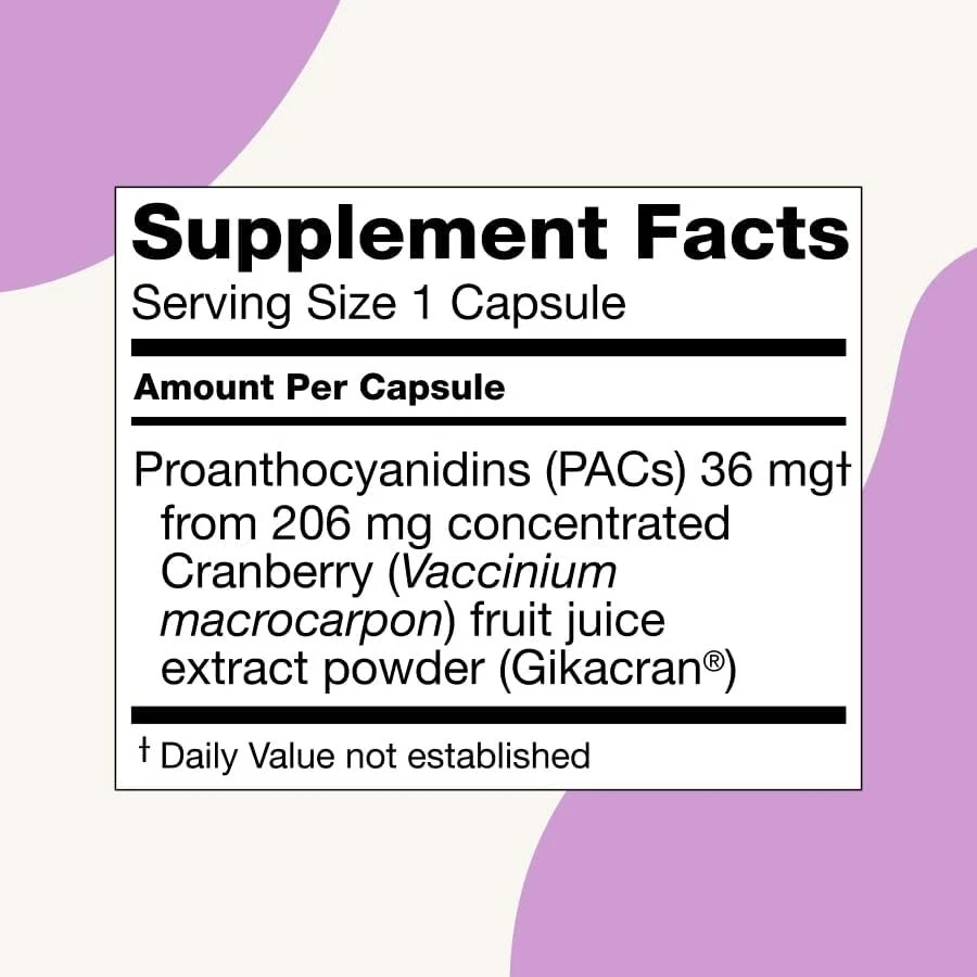 Ellura 36mg Cranberry Capsules 90ct – UTI Support Supplement – Urinary Health - Image 3 of 4